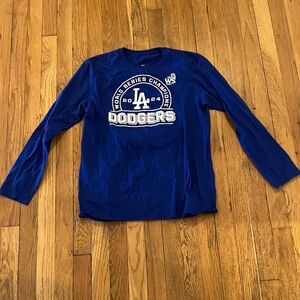 Fanatics mlb 2024 World Series champions Los Angeles dodgers blue long sleeve m